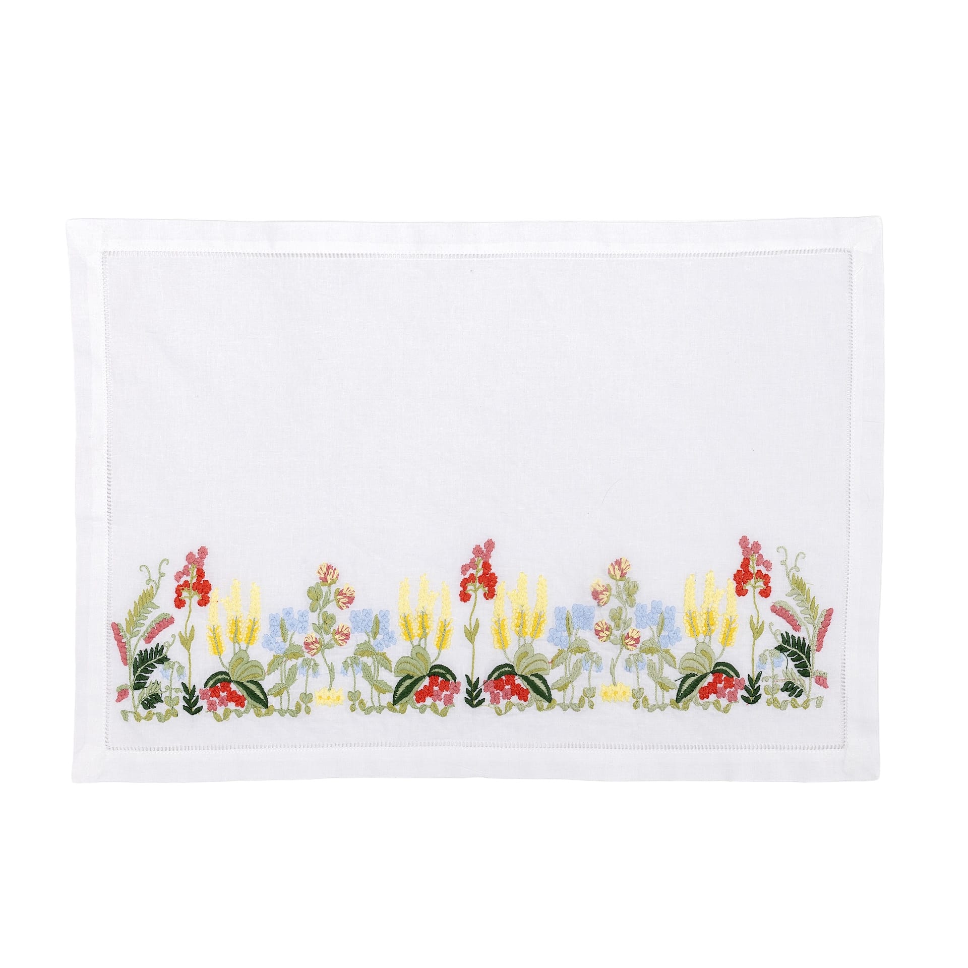 Cotton embroidered placemats & Napkins Set of 4