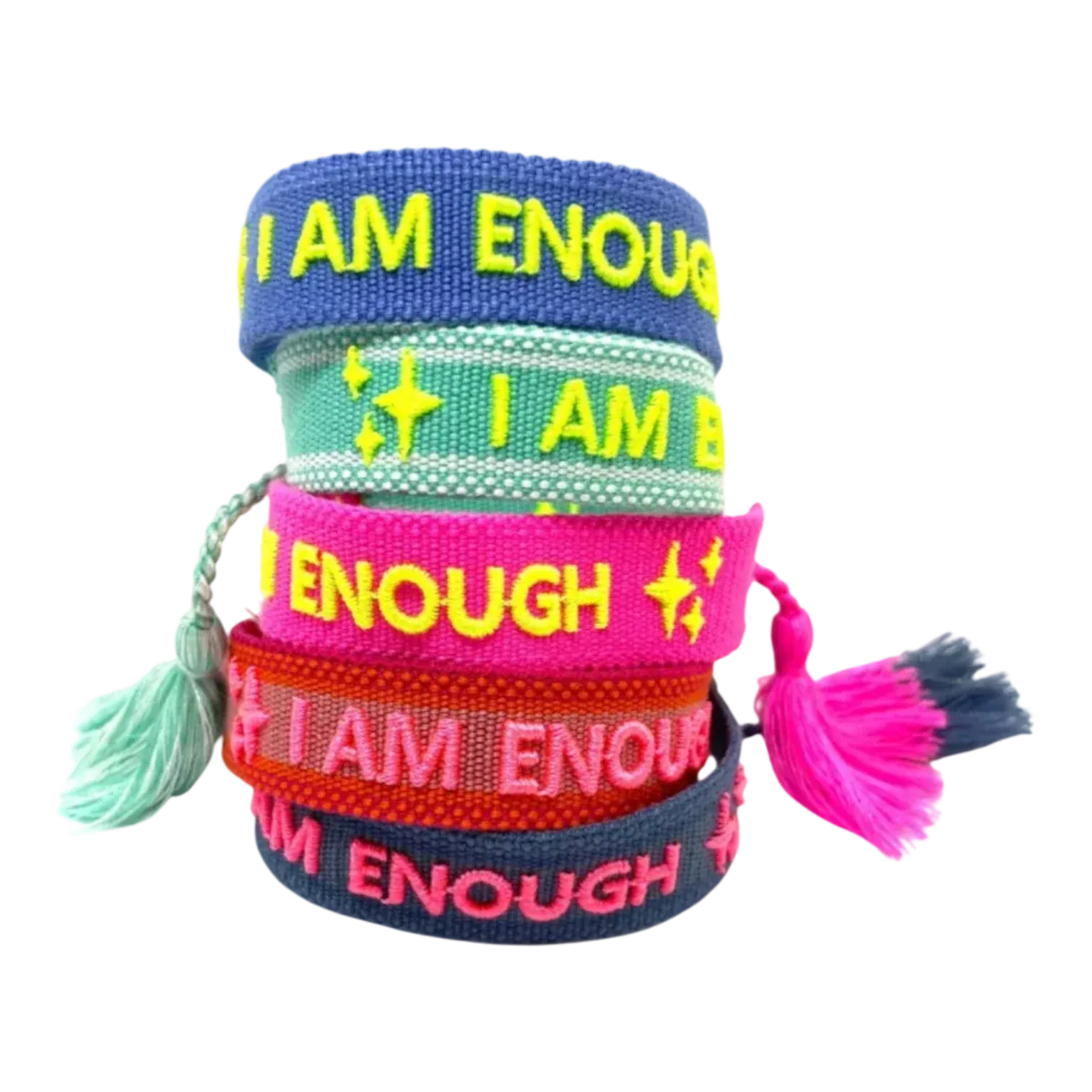 Friendship Bracelet Neon's - I AM ENOUGH