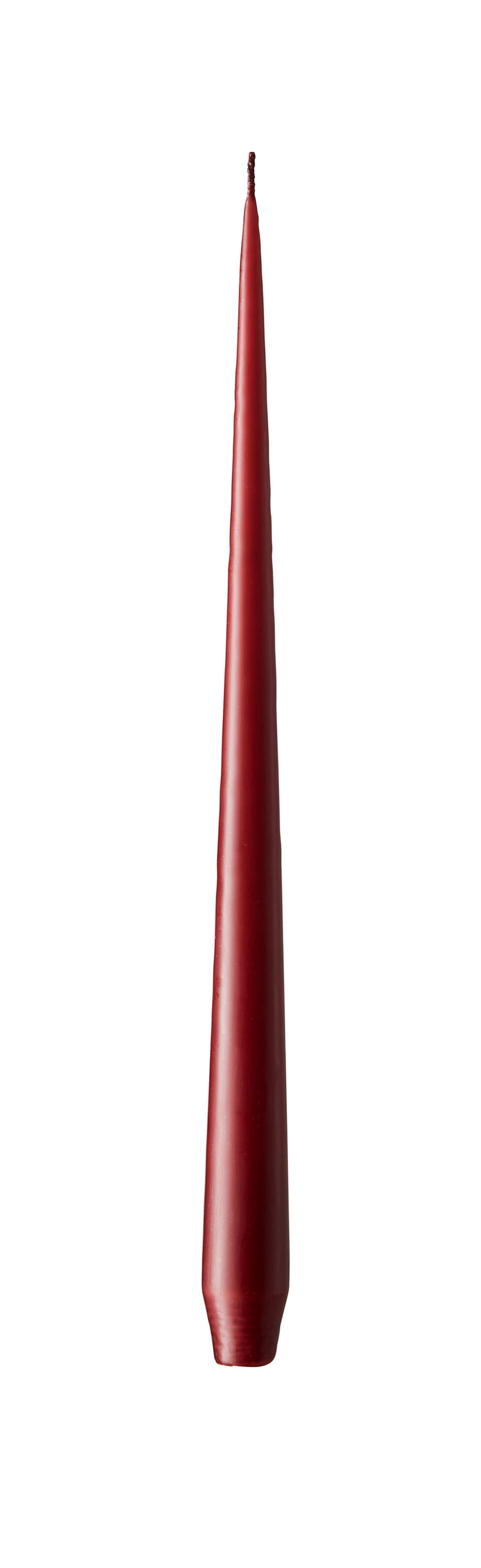 wine red tall candle