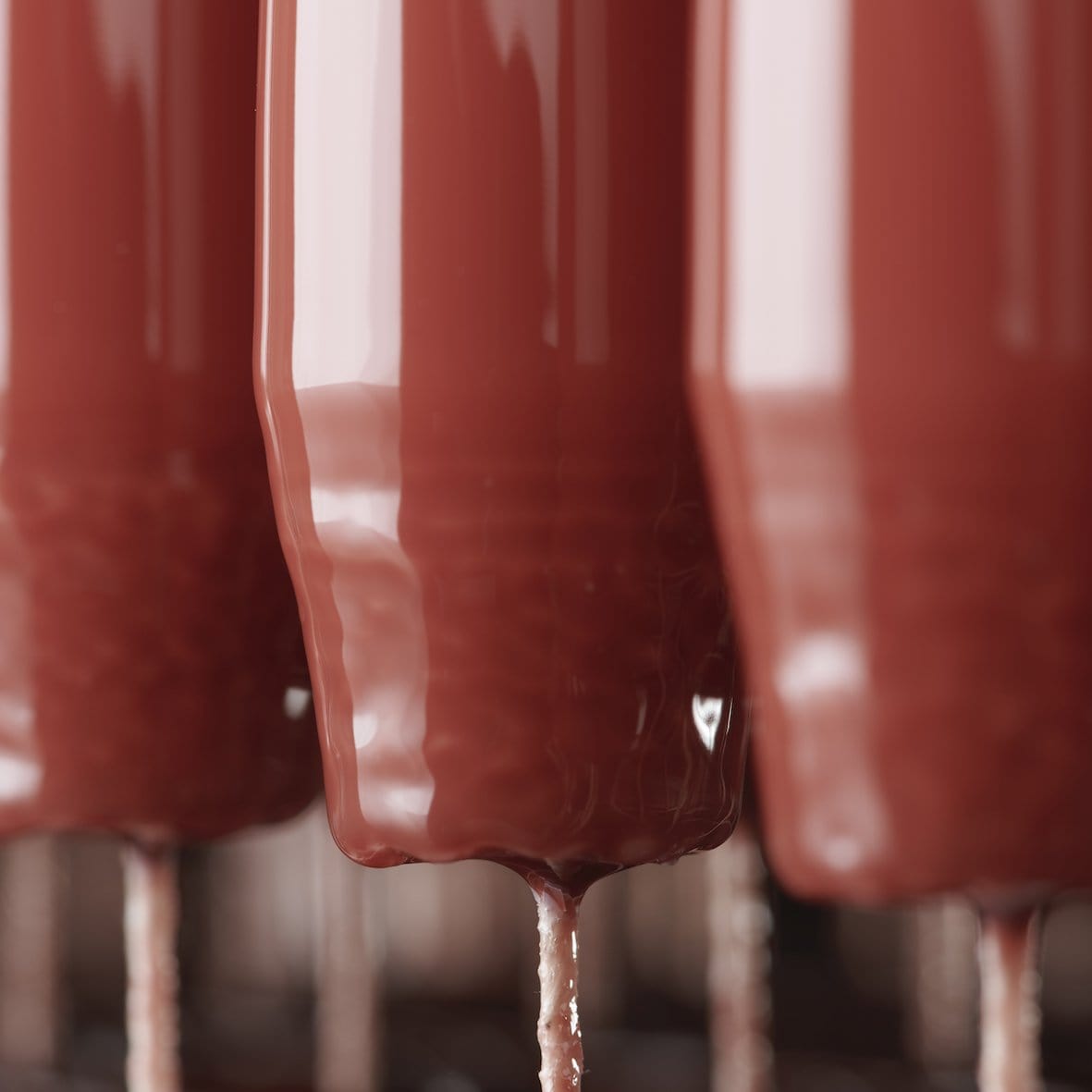 Lacquered Candle pair 42cm