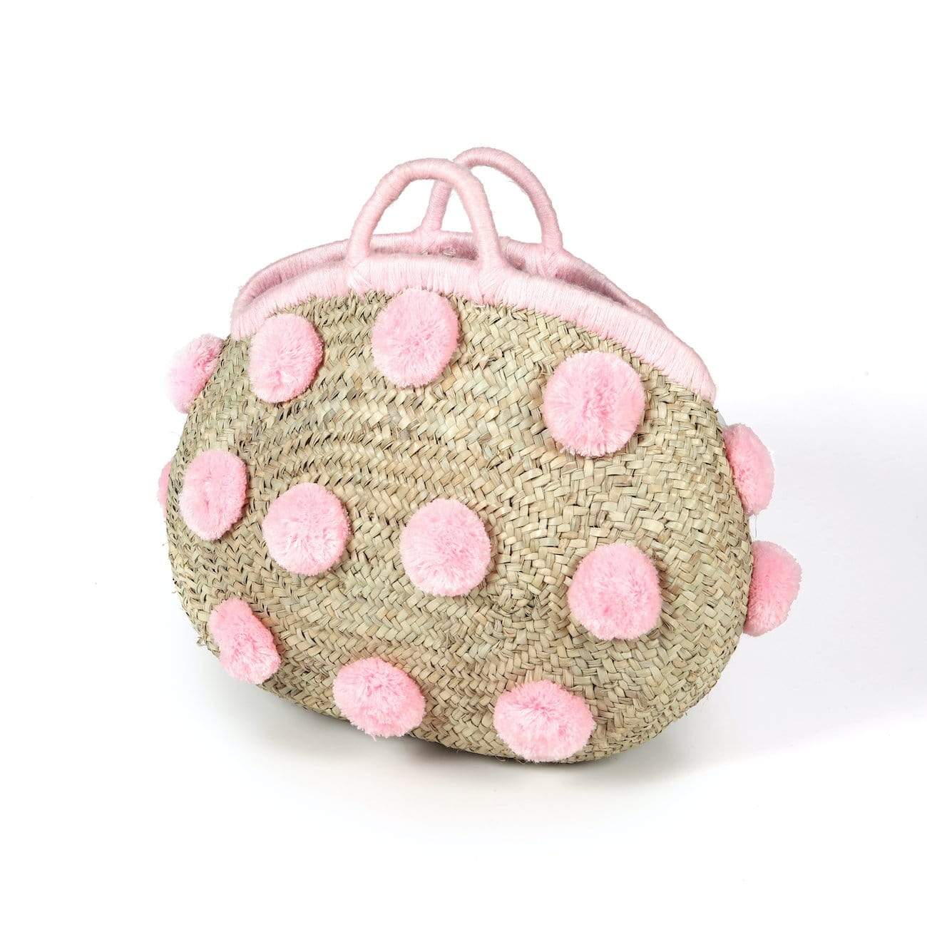 Palm Leaf Bag with PomPom's