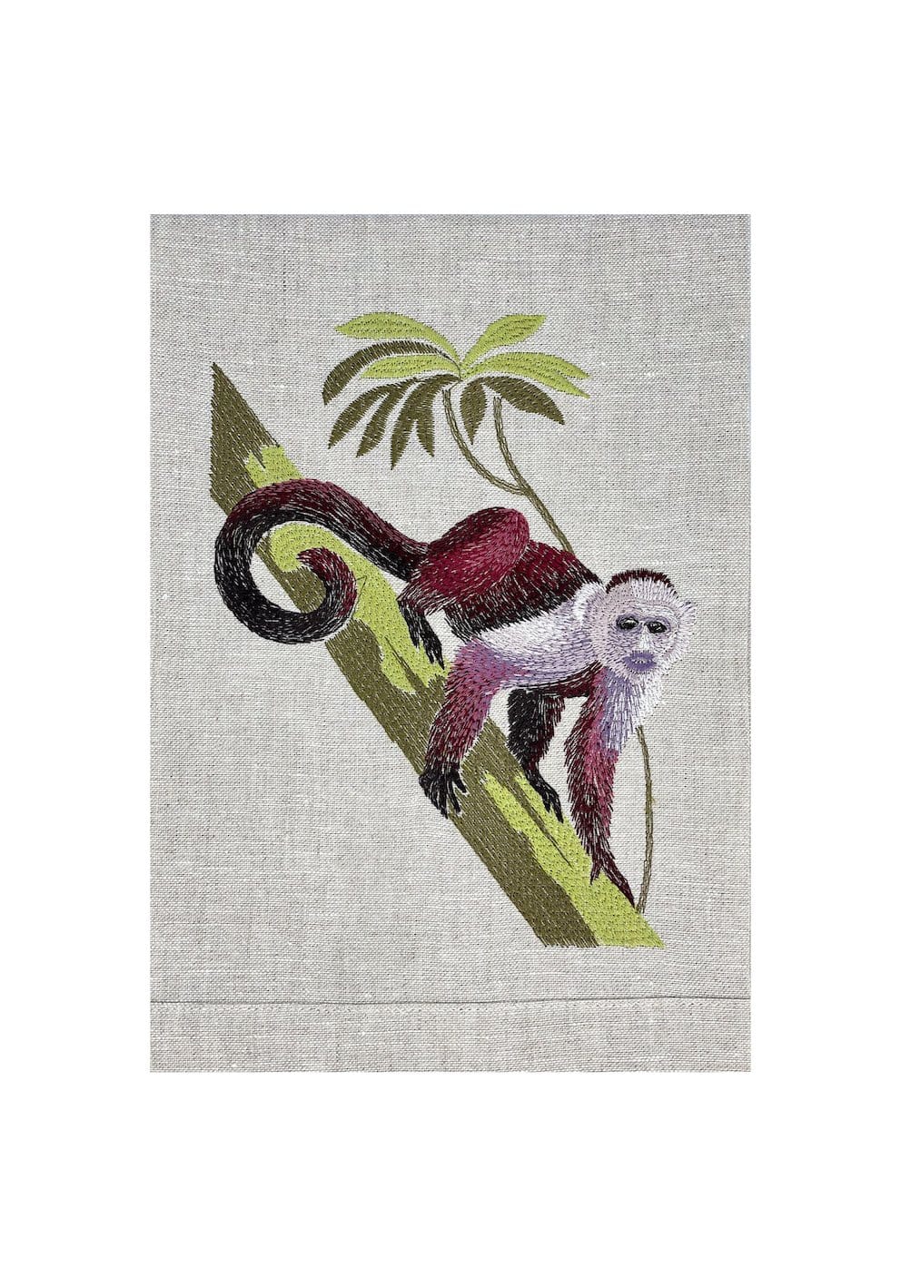Guest Towels with Embroidered Animals