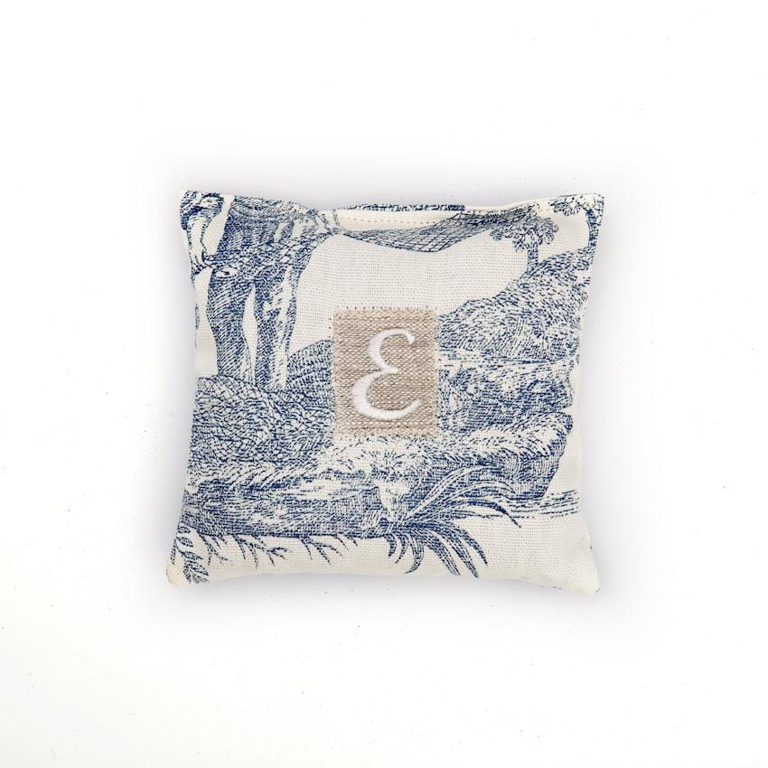 Lavender Bag "Toile de Jouy" with Initial