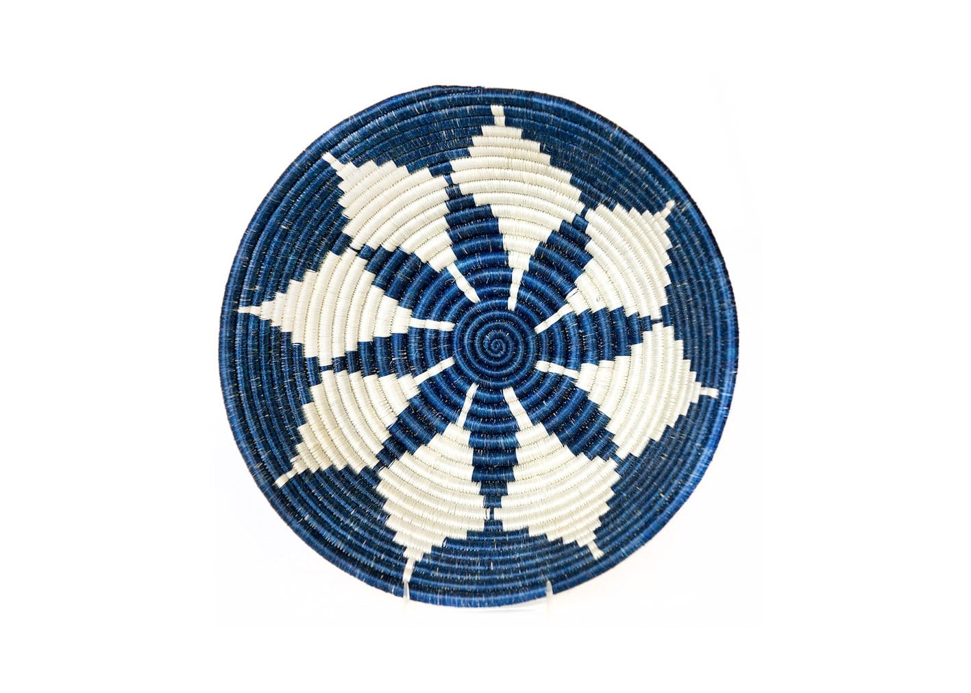 Raffia Bowl Blue Night Hope Large