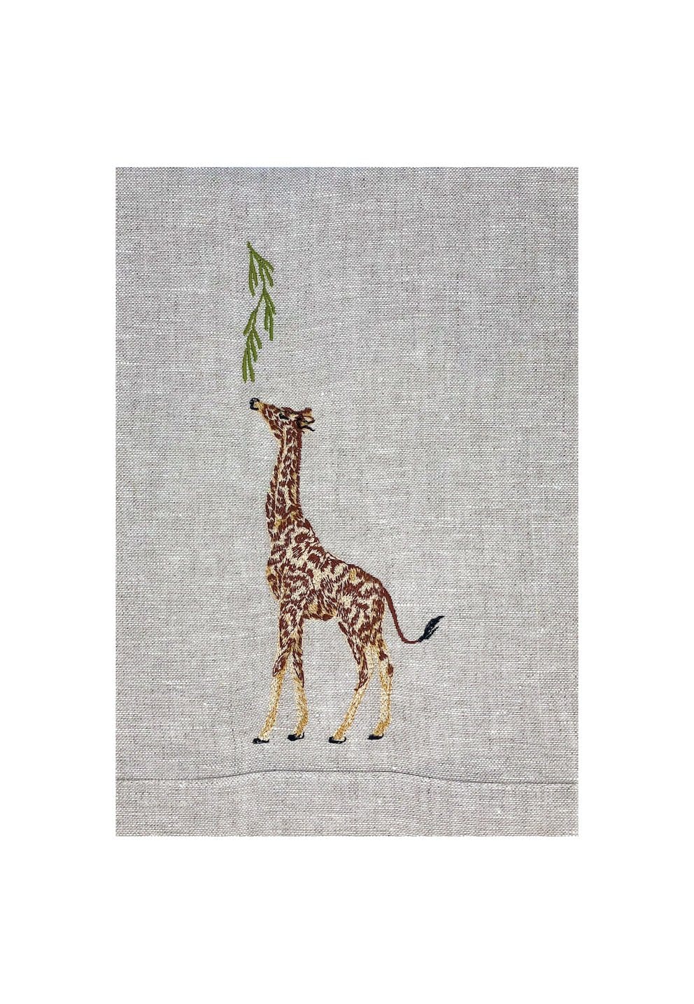 Guest Towels with Embroidered Animals