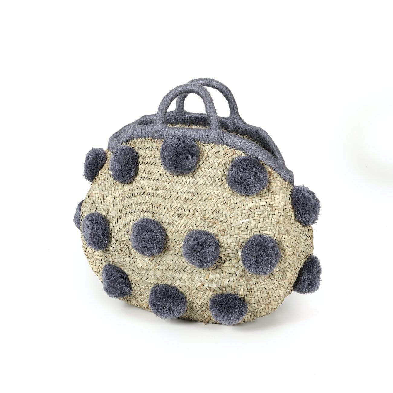 Palm Leaf Bag with PomPom's