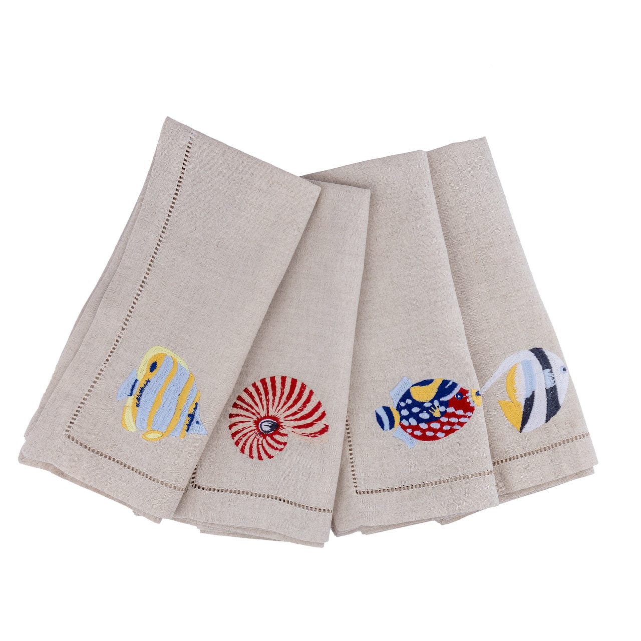 Napkins with Fish, Set of 3