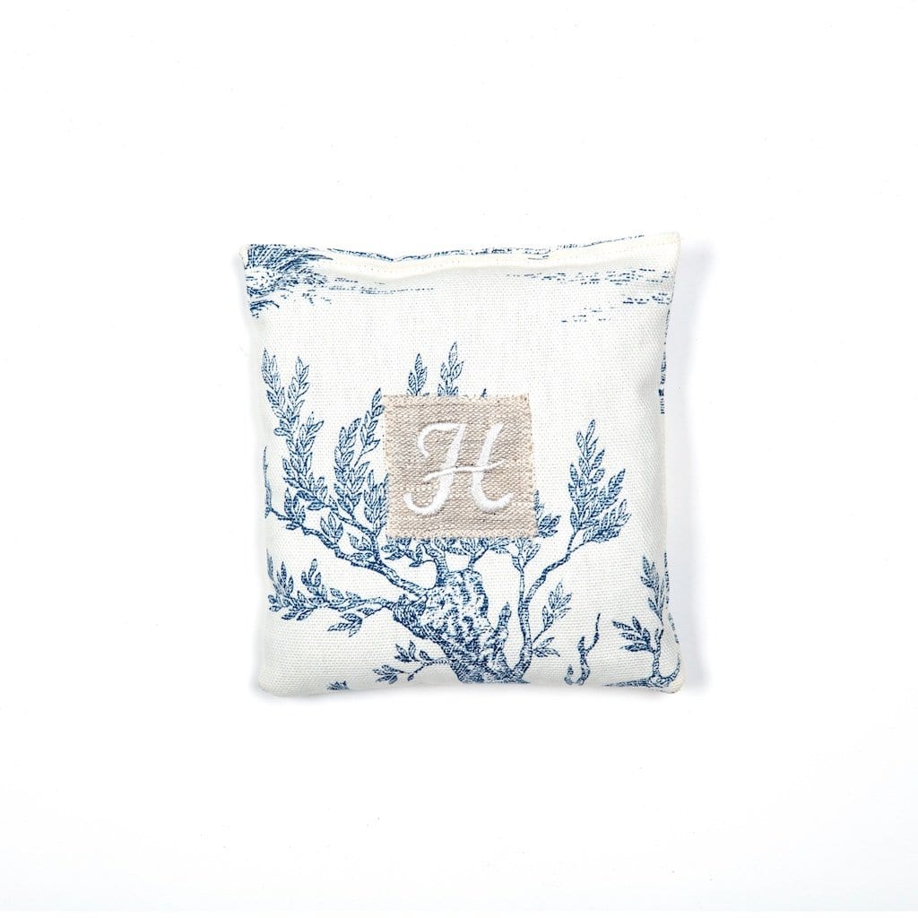 Lavender Bag "Toile de Jouy" with Initial