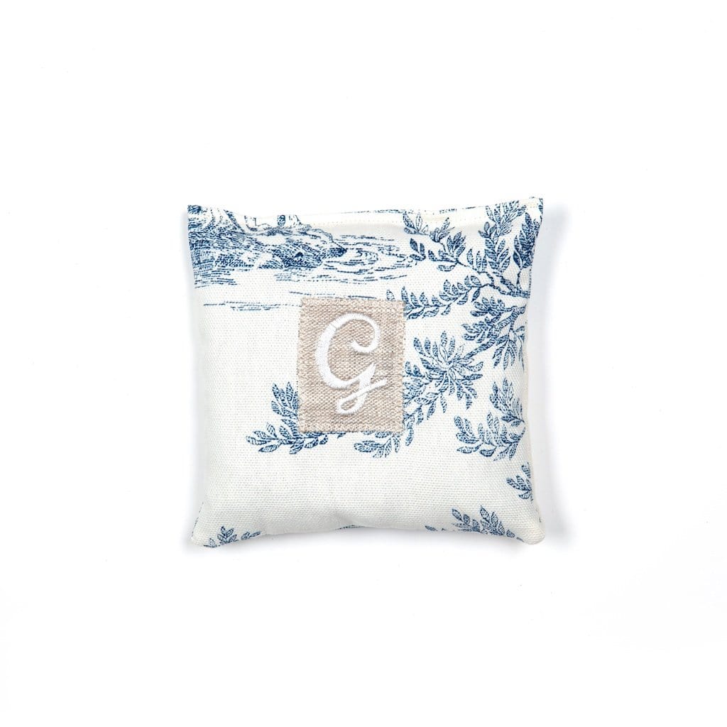 Lavender Bag "Toile de Jouy" with Initial