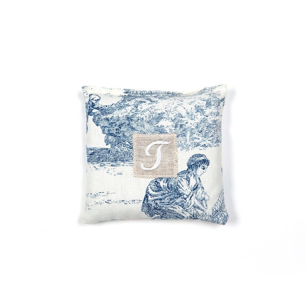 Lavender Bag "Toile de Jouy" with Initial