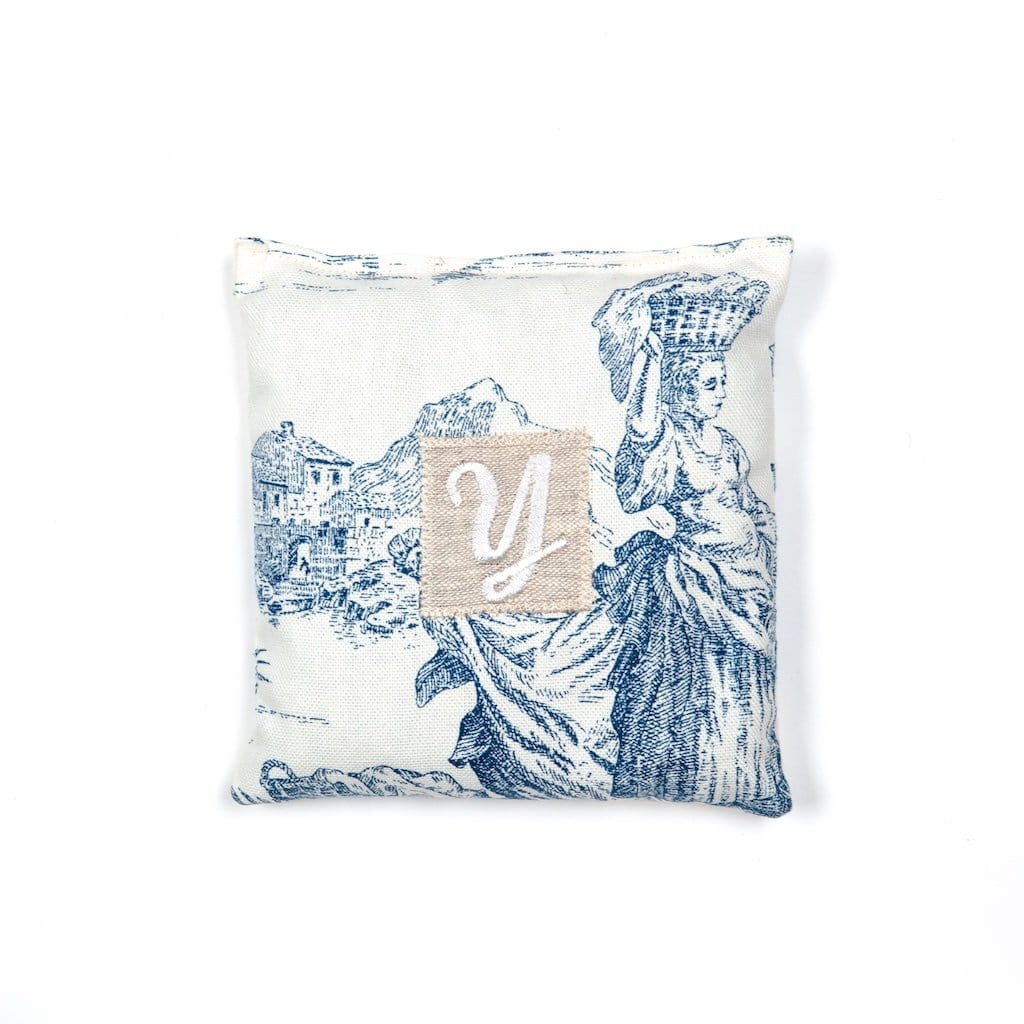 Lavender Bag "Toile de Jouy" with Initial