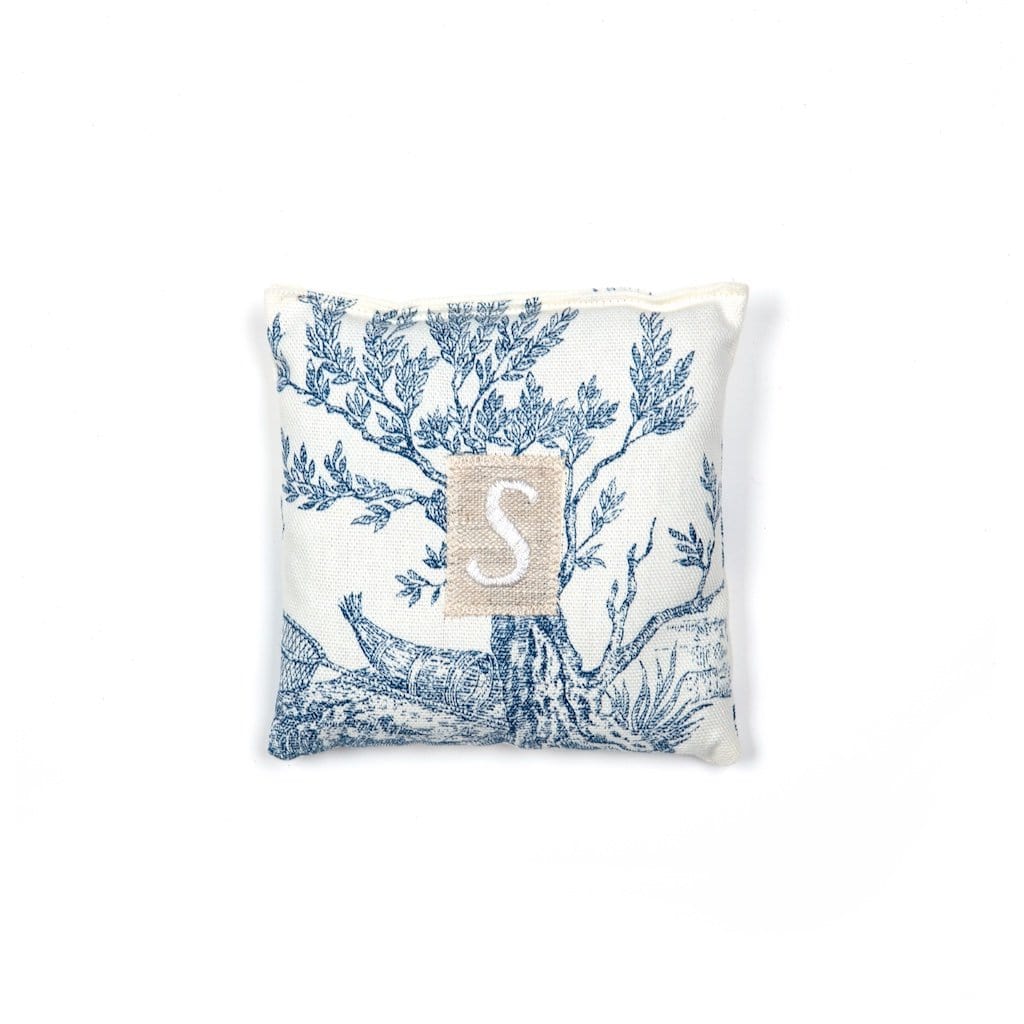 Lavender Bag "Toile de Jouy" with Initial