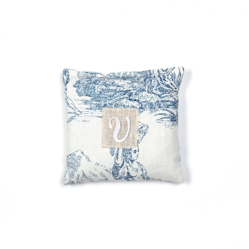 Lavender Bag "Toile de Jouy" with Initial
