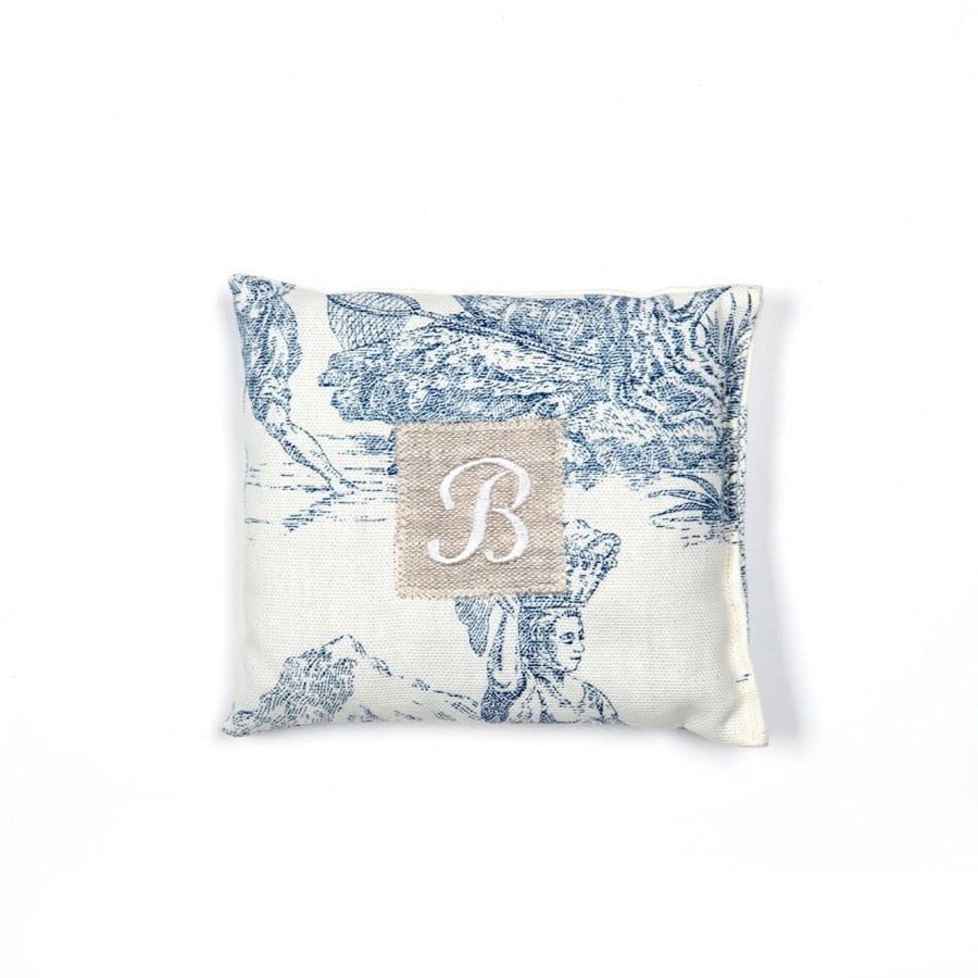 Lavender Bag "Toile de Jouy" with Initial