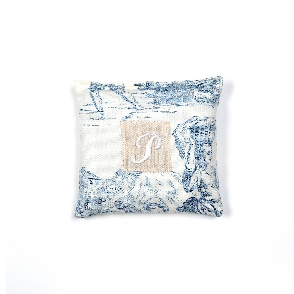 Lavender Bag "Toile de Jouy" with Initial