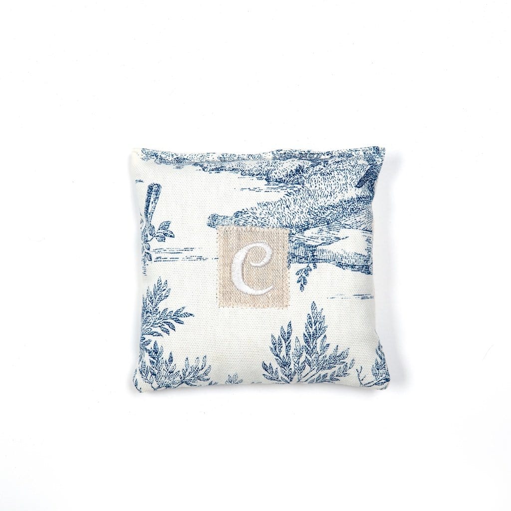 Lavender Bag "Toile de Jouy" with Initial