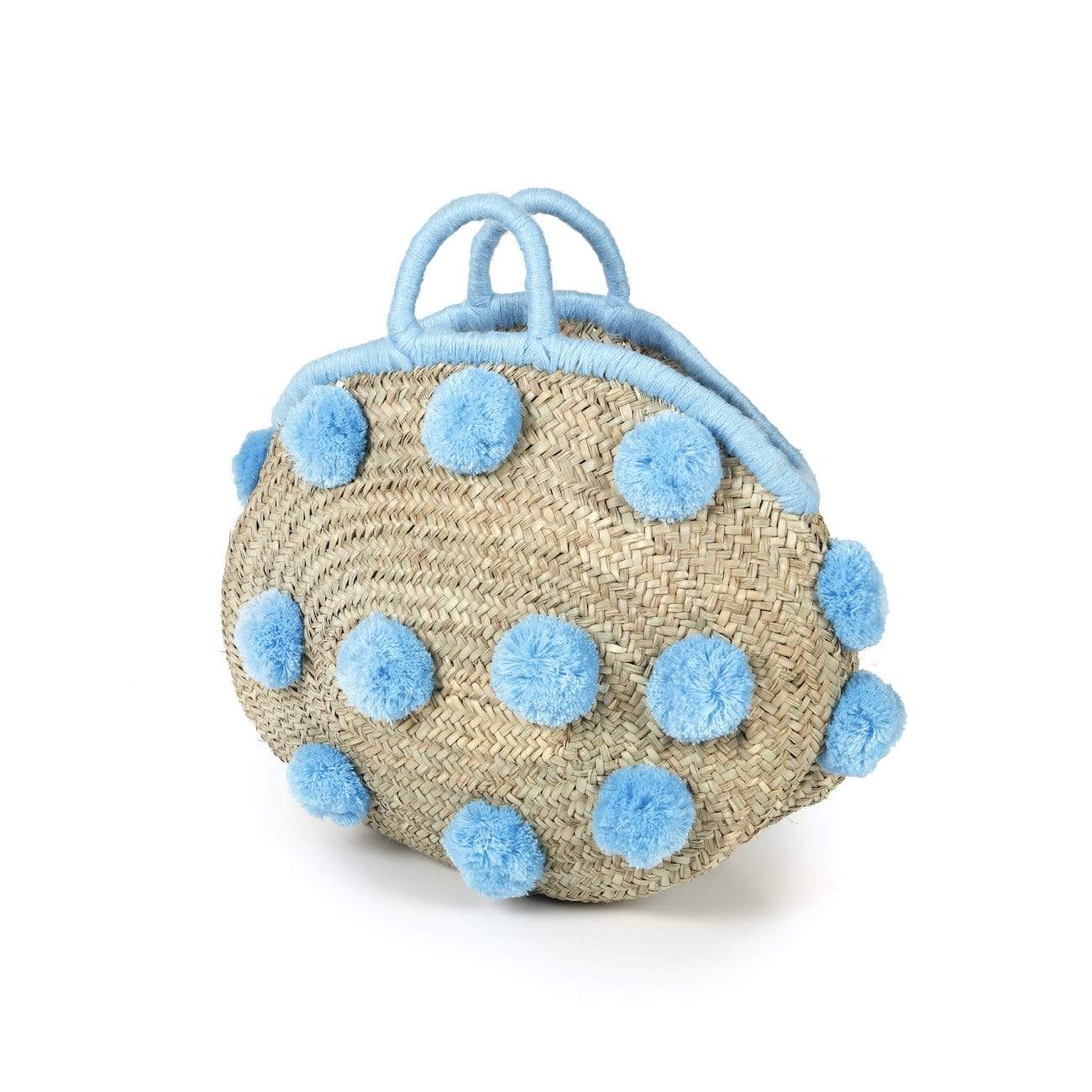 Palm Leaf Bag with PomPom's