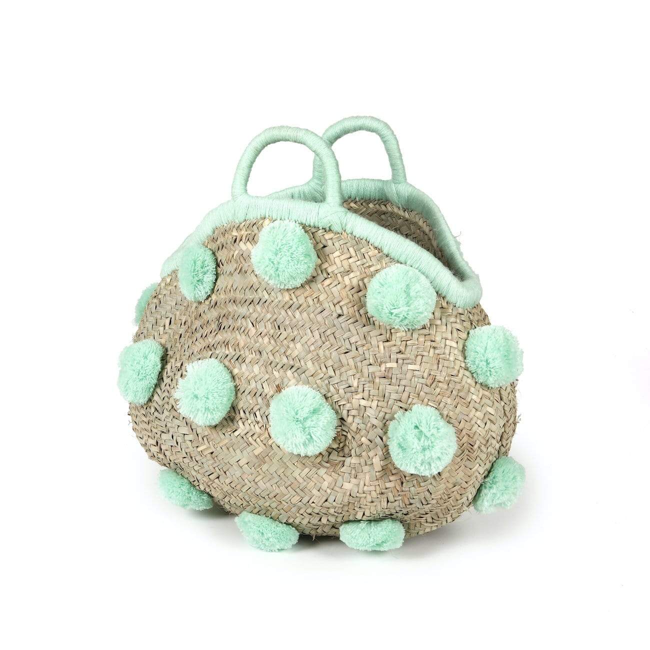 Palm Leaf Bag with PomPom's