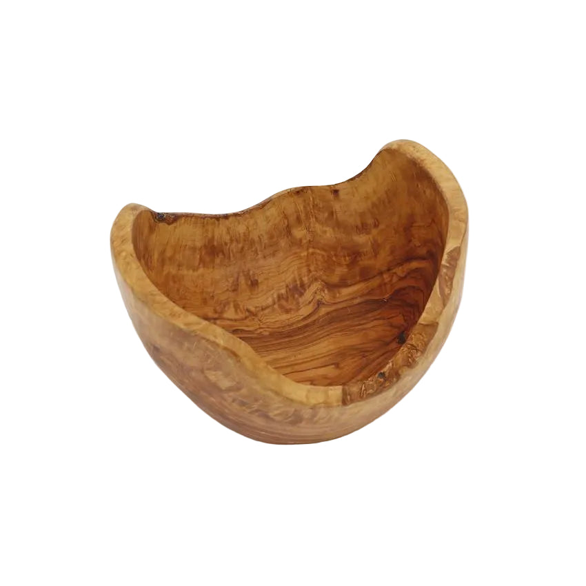 Olive Wood Bowl "Deep Wave"