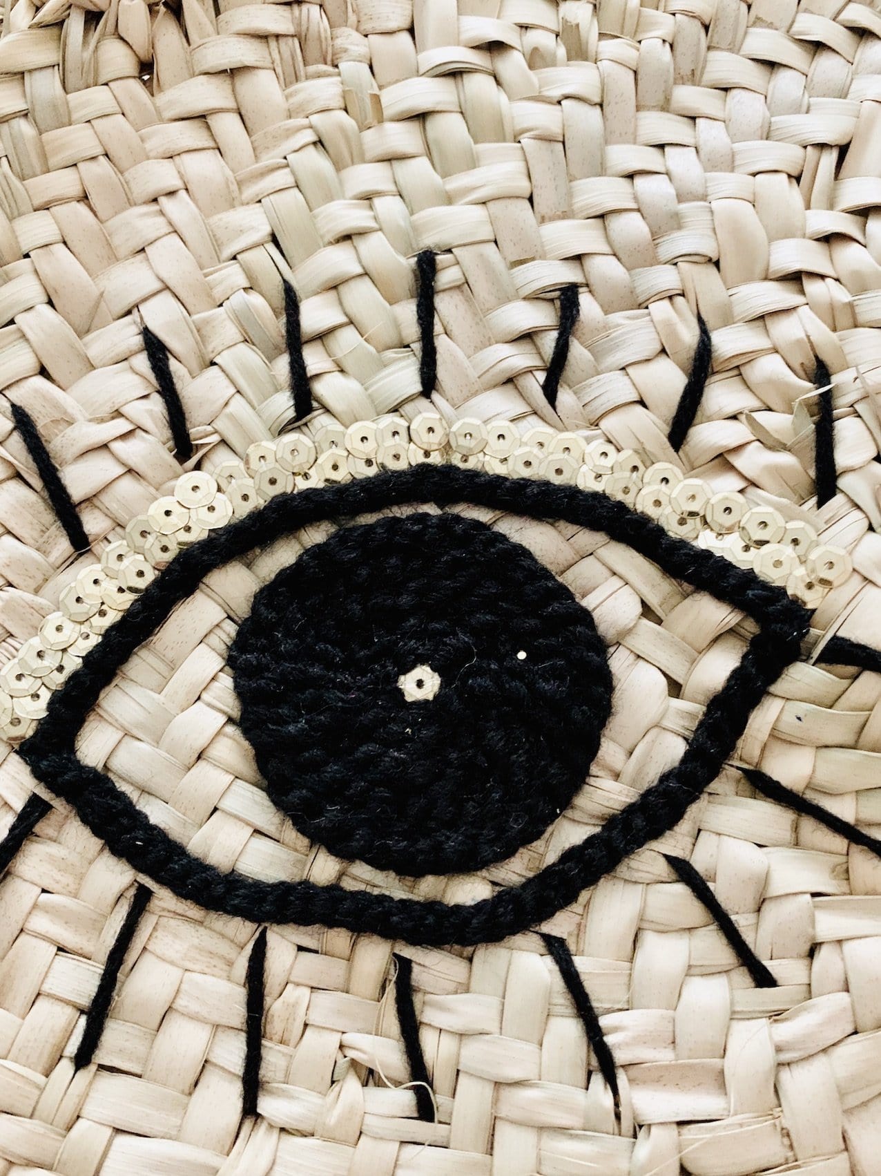 Palm Leaf Bag with Sparkling Eyes