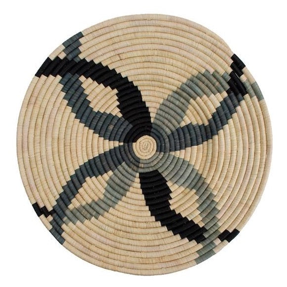 Raffia Plate Opal Gray I
