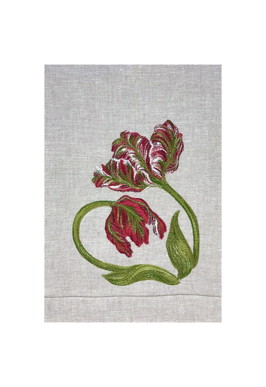 Guest Towels with embroidered Flowers