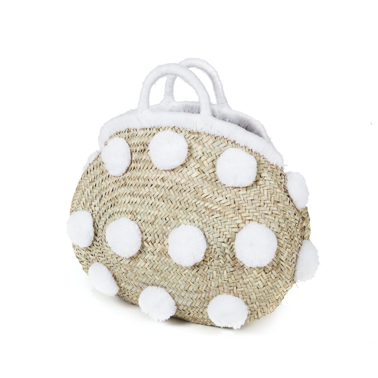 Palm Leaf Bag with PomPom's