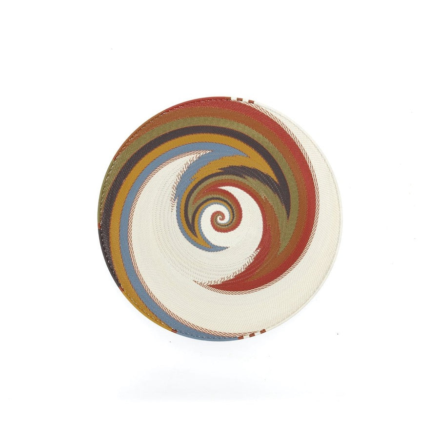 Handwoven Open Basket XL "Mountain Rainbow"