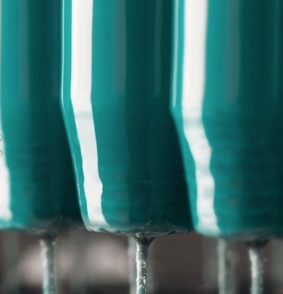 Lacquered Candle pair 32cm