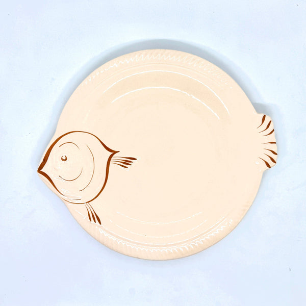 Set of 11 Pale Pink Fish shaped Plates
