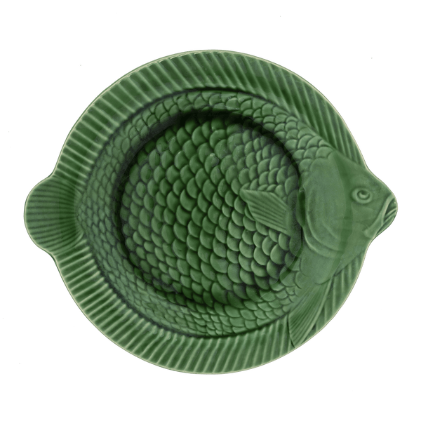 Green Plate in shape of fish