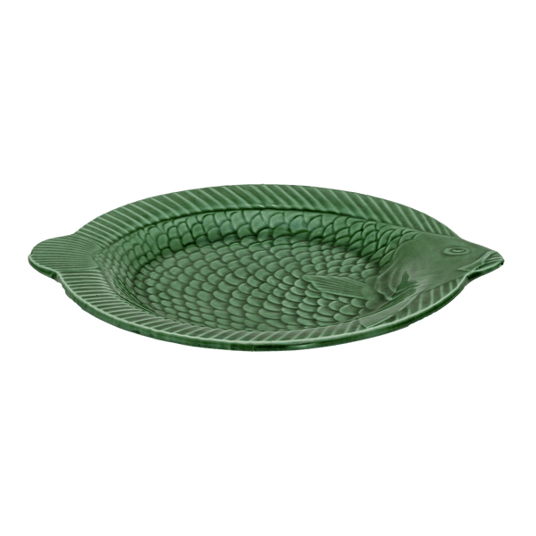 Set of 4 Green Fish shaped Plates