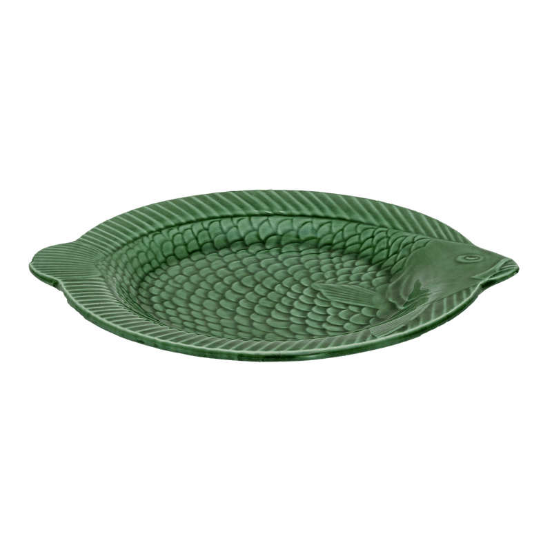 Green Plate in shape of fish