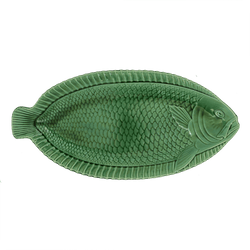 Green Platter in shape of fish