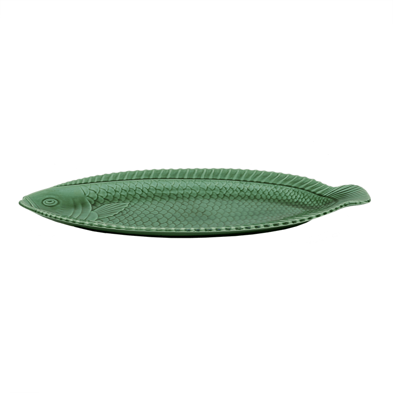 Green Platter in shape of fish