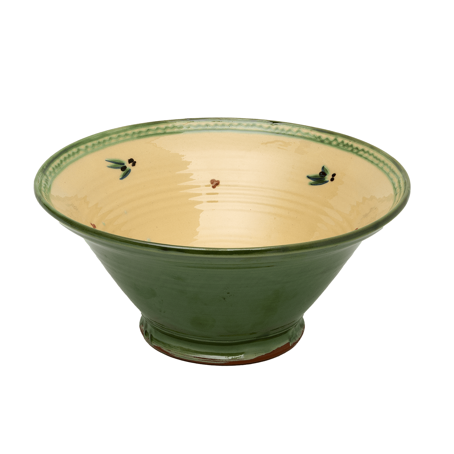 Ceramic Medium Tall Salad Bowl Provence