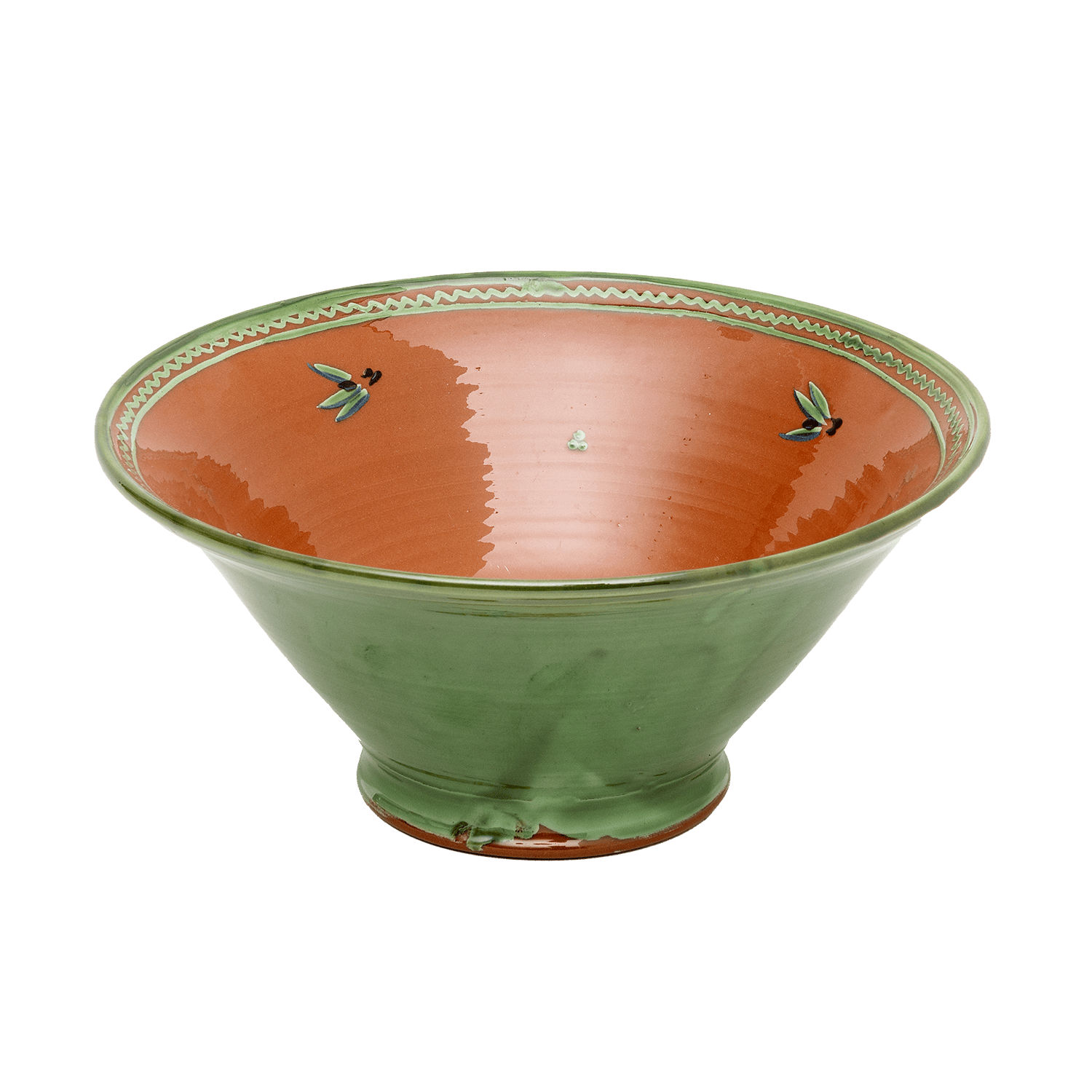 Ceramic Medium Tall Salad Bowl Provence