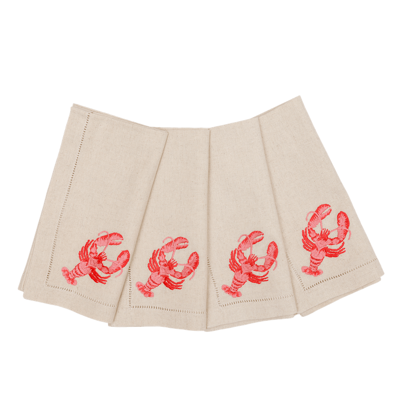 Linen Napkins with Embroideries