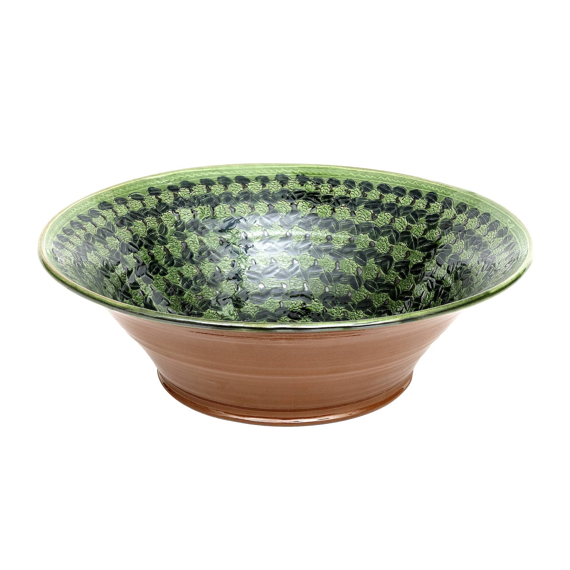Ceramic Large Bowl Provence with olive reliefs