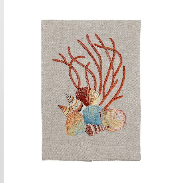 Guest Towels with embroidered Flowers