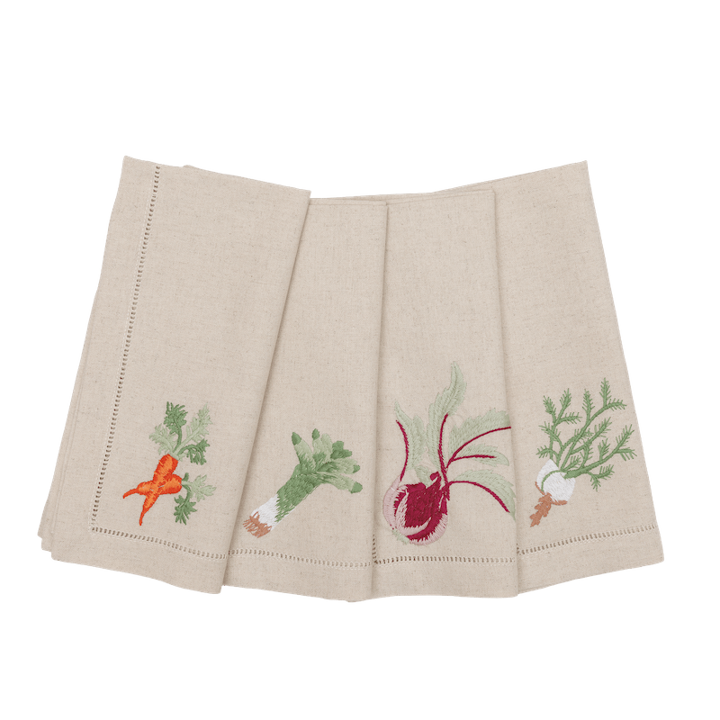 Linen Napkins with Embroideries