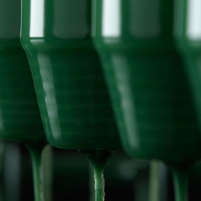 Lacquered Candle pair  42cm