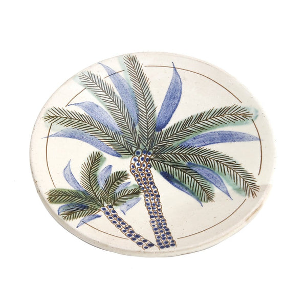 Ceramic Bowl Large with Palm Trees