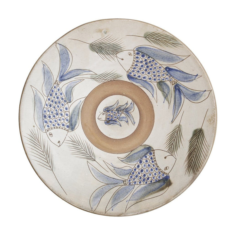 Ceramic Bowl X-Large with Blue Fish