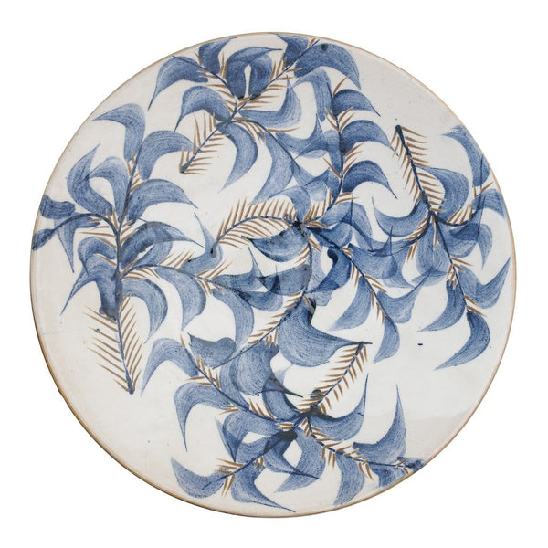 Ceramic Bowl X-Large with blue petals