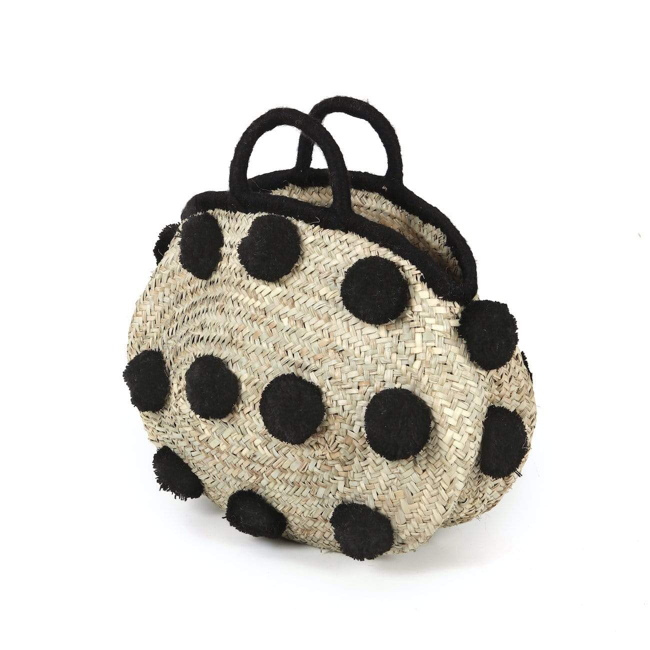 Palm Leaf Bag with PomPom's