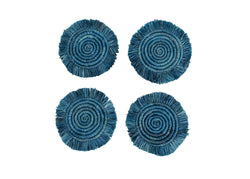 Coasters with fringes Set of 4