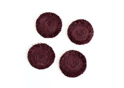 Coasters with fringes Set of 4