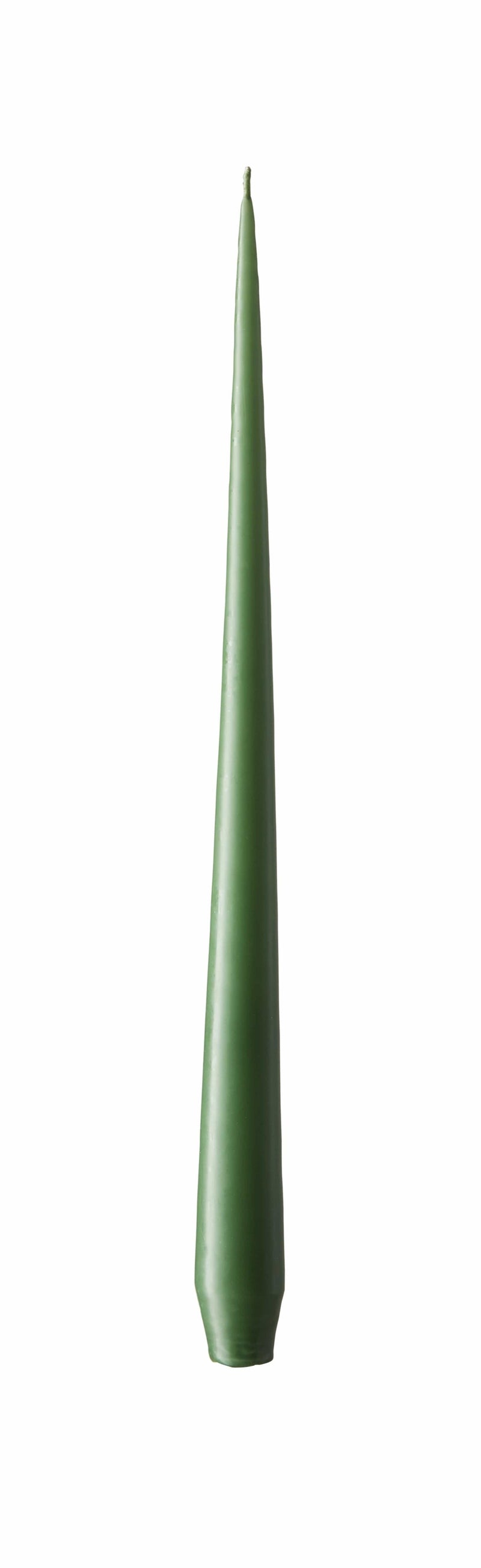 green taper candle