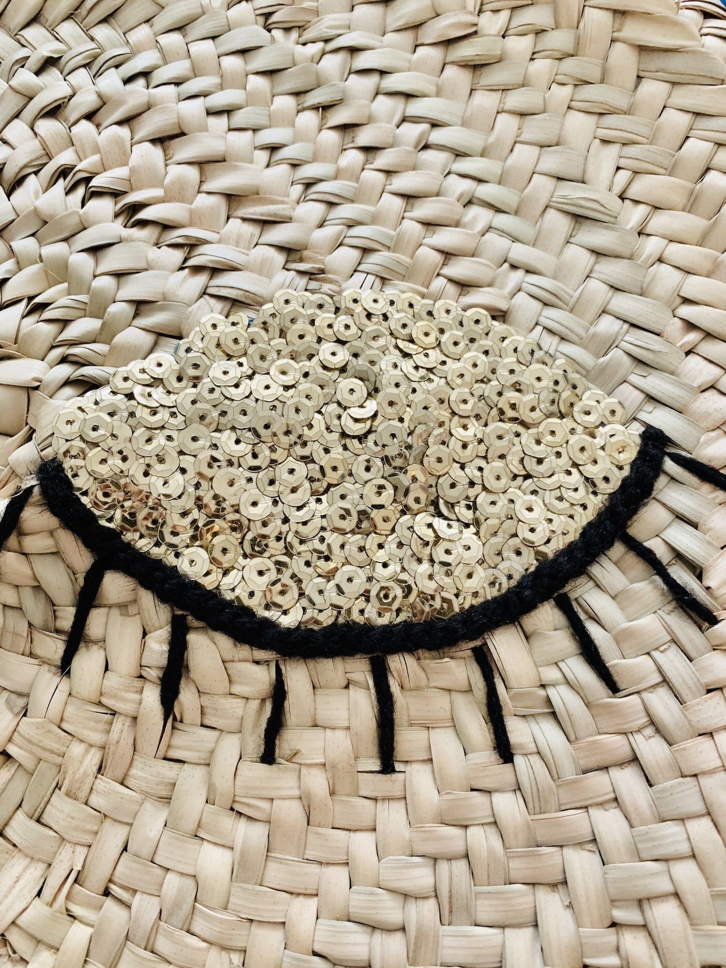 Palm Leaf Bag with Sparkling Eyes